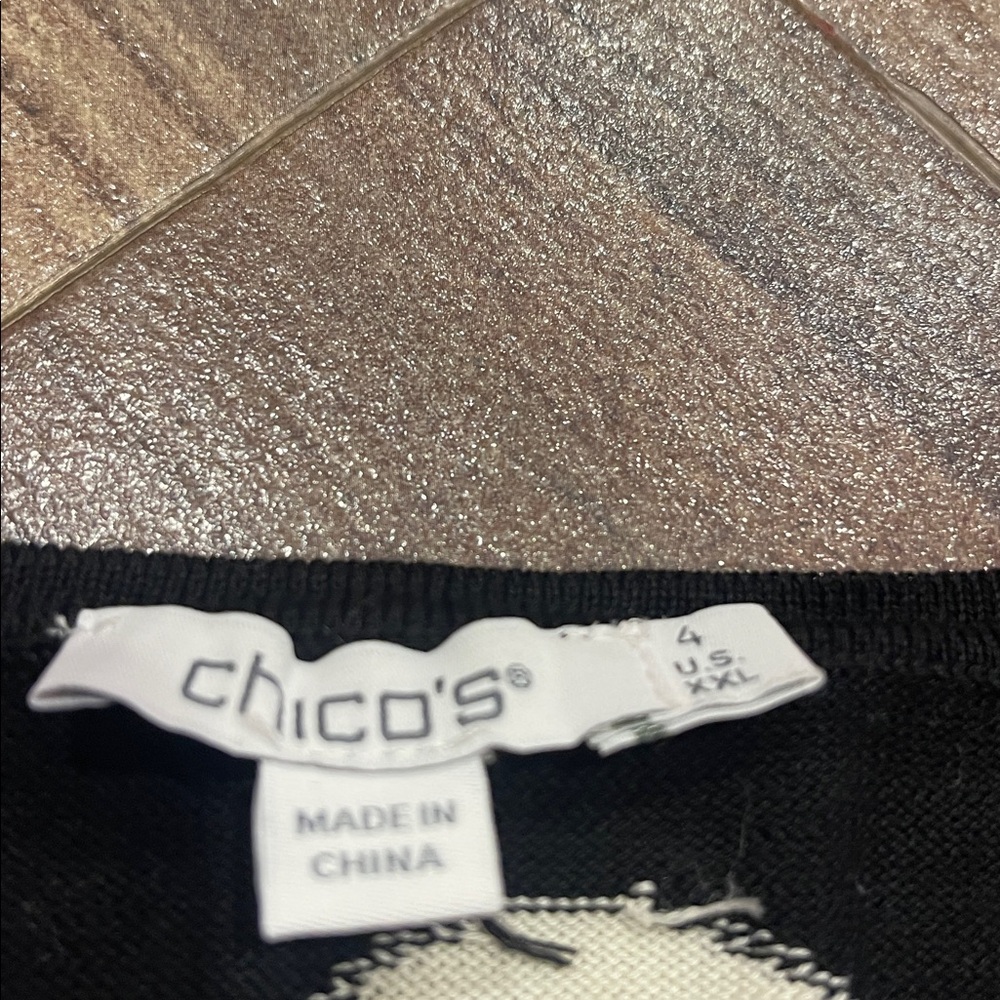 Chico's Multi Heart Pullover Sweater - image 5